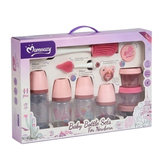 Coffret Naissance 11 Pièces Momeasy - Biberons & Accessoires